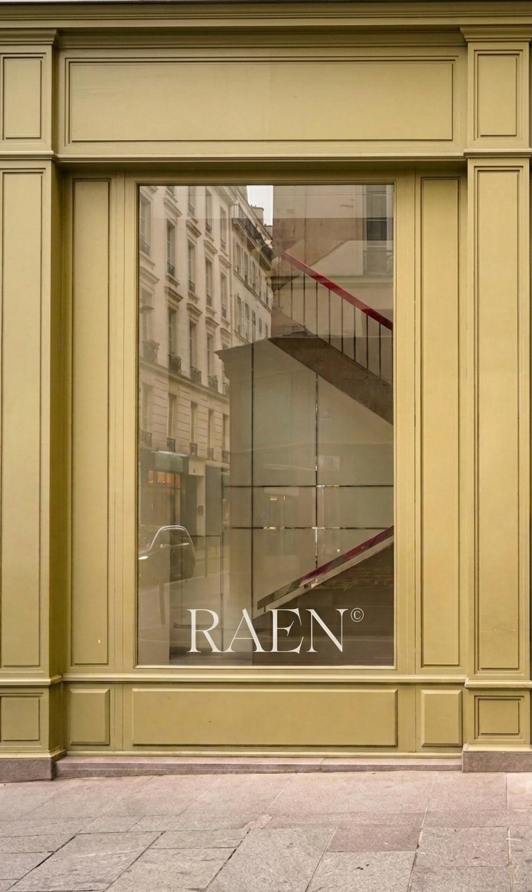 RAEN atelier design studio interior, luxury fashion workspace